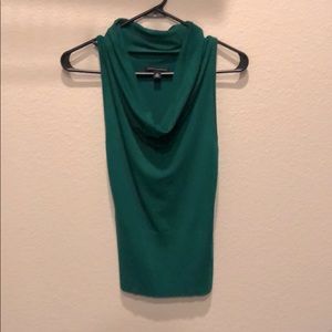 Kelly green cowl neck tank , xs, Banana Republic